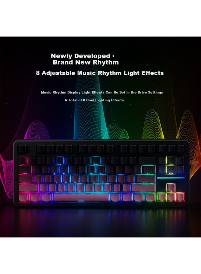 Eweadn X87s/ultra Wireless Custom Mechanical Keyboard Wired Bluetooth Tri-mode Gaming Gasket Structure Hot-swappable Full-key Gaming Office Laptop Universal Peripheral - Image 3