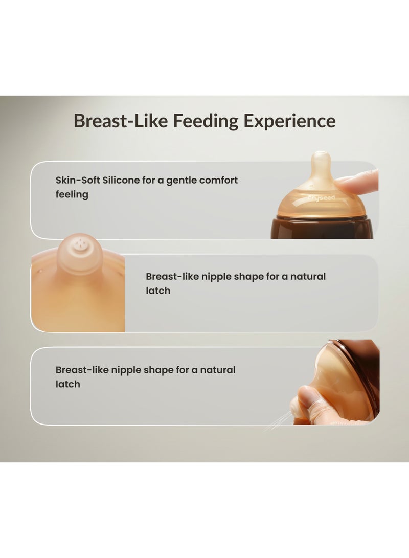 Thyseed SmartFlow Anti-Colic Baby Bottle Nipple | Adaptive Milk Flow for Every Feeding Stage | Soft Silicone | 0–9+ Months | 1-Pack - Image 4