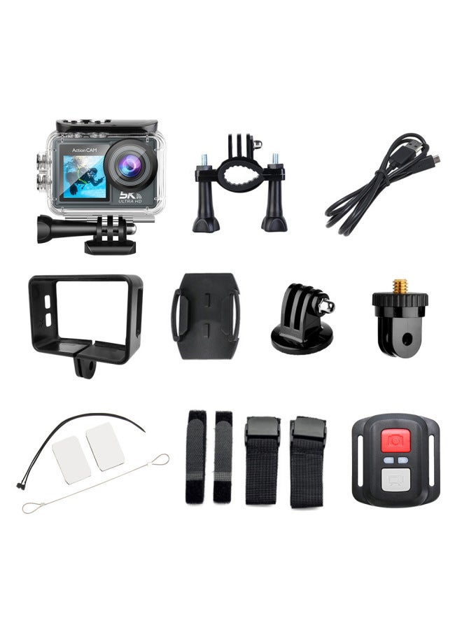 kuyoule K Waterproof Sports Camera Wifi Remote Control Camera 2.0 Inch +1.3 Inch Double Color Screen Riding Helmet Camera Dv - Image 2