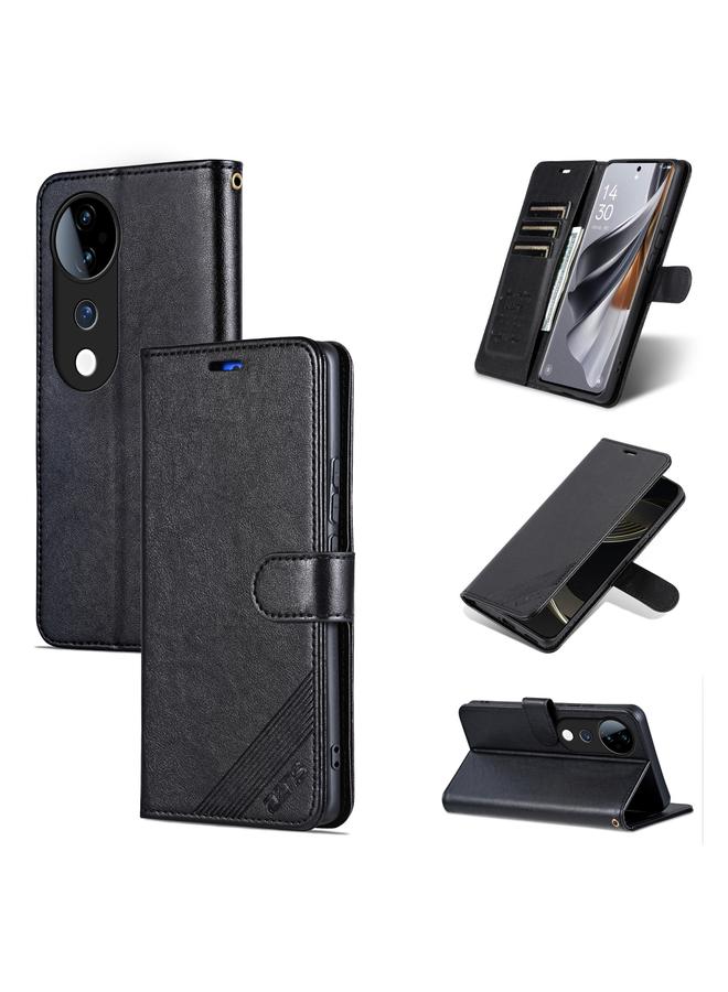 Case For vivo S19 Sheepskin Texture Flip Leather Phone Case