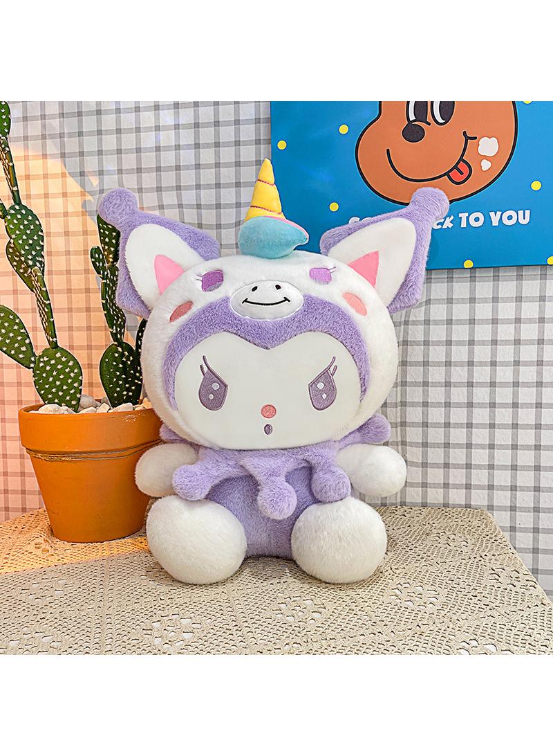 general 1 Pcs Sanrio Plush Toys Cute Stuffed Unicorn Kuromi Doll Soft Anime Cartoon Plushie Home Decor Appease Girl Gift - Image 1