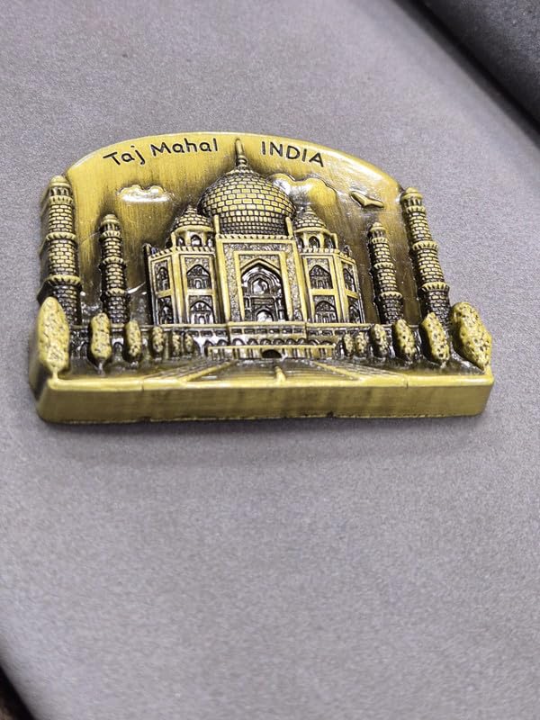 DT DECTONE Regular Metal Fridge Magnet, Taj Mahal India 3D Metal Magnet for Fridge, Study Table, Office Desk, Premium Gift, Best Home Dcor Item for Travel Enthusiasts, Handmade Crafted Magnet-TM1 - Image 3