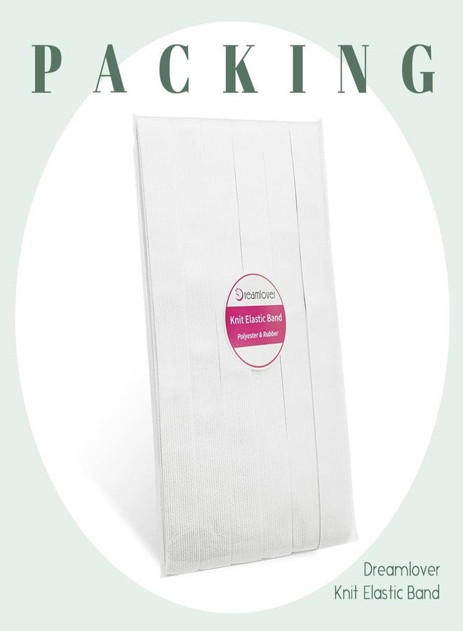 Dreamlover Elastic Bands for Sewing, White, 1 Inch x 12 Yard - Image 2