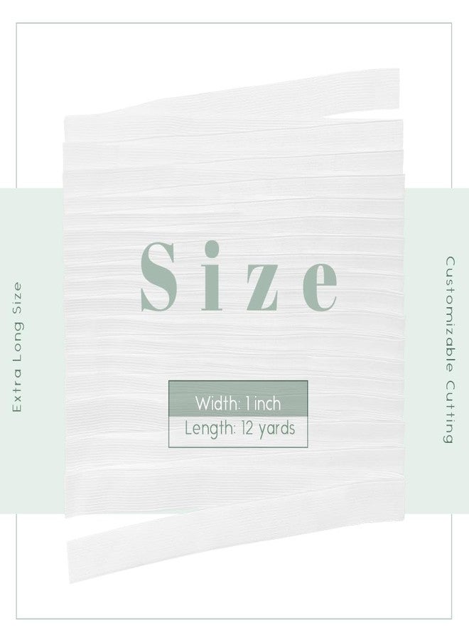 Dreamlover Elastic Bands for Sewing, White, 1 Inch x 12 Yard - Image 3