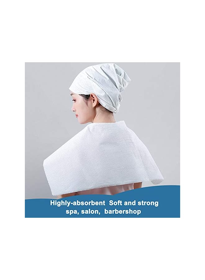 The Bros Disposable Bath Towels?white Disposable Guest Towels for Bathroom?50 Count?health and Safety ?spa and Salon Quality Softness? Hair Face Body Use?towels for Bathroom? Large Size:25.6IN11.8IN - Image 2