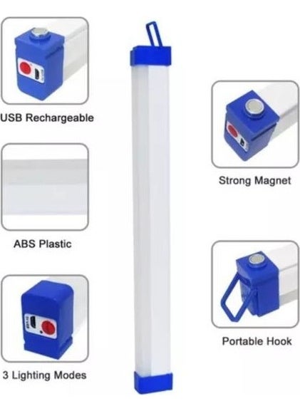 Rechargeable, 52 cm, 20 Watt, Emergency Mode, Dimmable, Boat, Tent, Under-Counter Luminaire, USB Rechargeable