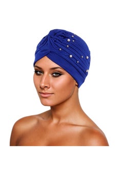 Beaded Indian Cap - Royal Blue