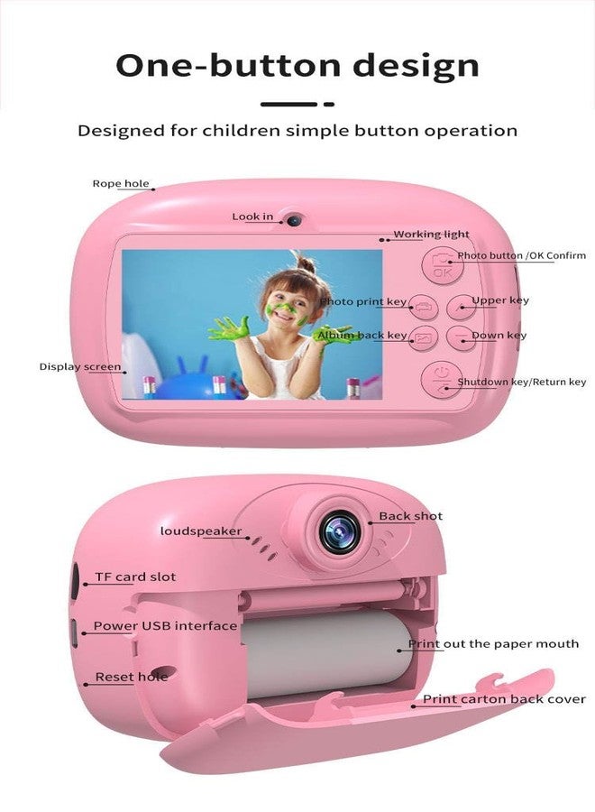 SUNNIFA Kids Toy Camera, Dual Selfie Digital Camera with Unicorn Silicone Cover, Photography and Video Recording, Pink, Christmas Birthday Gift for Toddler (Blue-) - Image 4