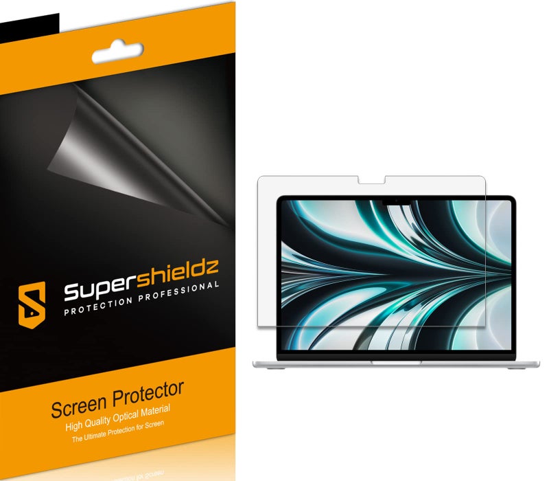 Supershieldz (3 Pack) Designed for New MacBook Air 13.6 inch (M4/M3/M2 Chip, 2022-2025) Screen Protector, High Definition Clear Shield (PET) - Image 5