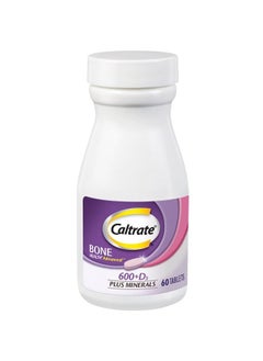 Caltrate 600+D3 Plus Minerals Calcium and Vitamin D Supplement Tablets, Bone Health and Mineral Supplement for Adults - 60 Count  - Image 1