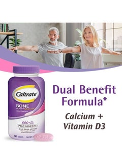 Caltrate 600+D3 Plus Minerals Calcium and Vitamin D Supplement Tablets, Bone Health and Mineral Supplement for Adults - 60 Count  - Image 2
