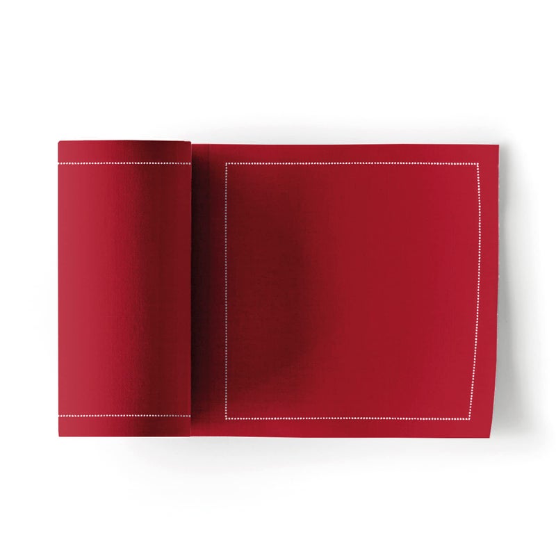 MY DRAP Cotton Cocktail Napkin - 4.3 x 4.3 in - 50 units per roll - Lipstick Red - Image 1