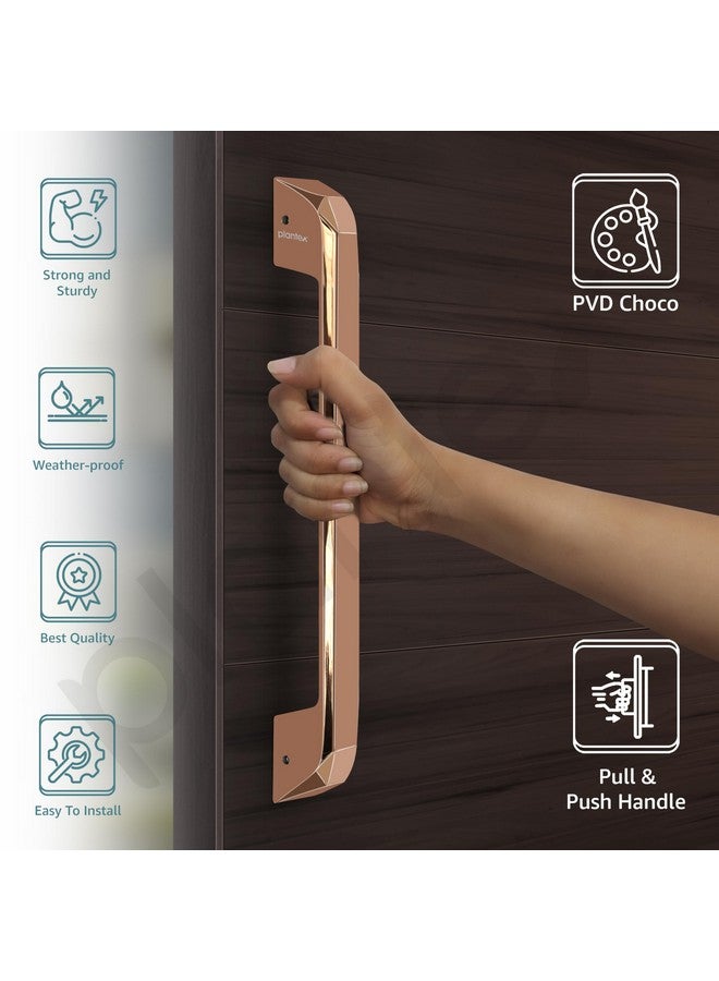 plantex Plantex Door Handle/Main Door Handle/14 Inch Pull-Push Handle for Home/Office/Hotel - Pack of 1 (SH-351, Choco) - 3 Years Warranty 