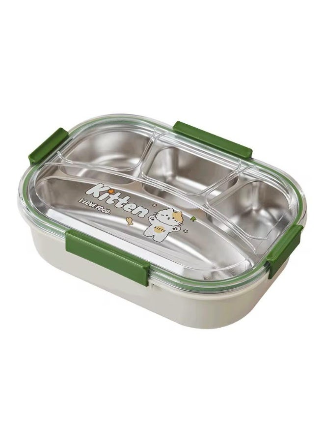 NEW ERA New Bear Family 2-Grid Stainless Steel Lunch Box - 800ml - Image 3