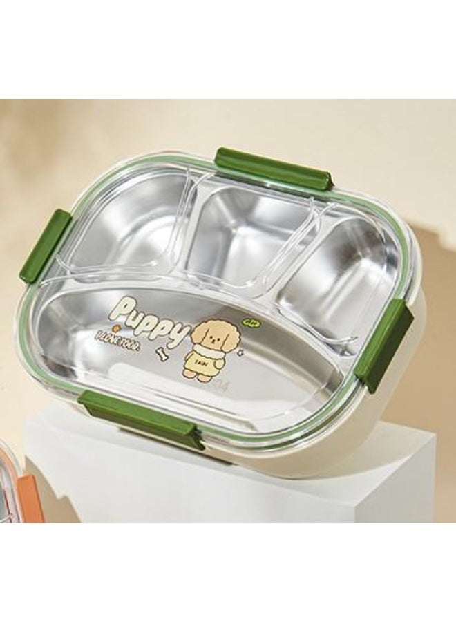 NEW ERA New Bear Family 2-Grid Stainless Steel Lunch Box - 800ml - Image 5