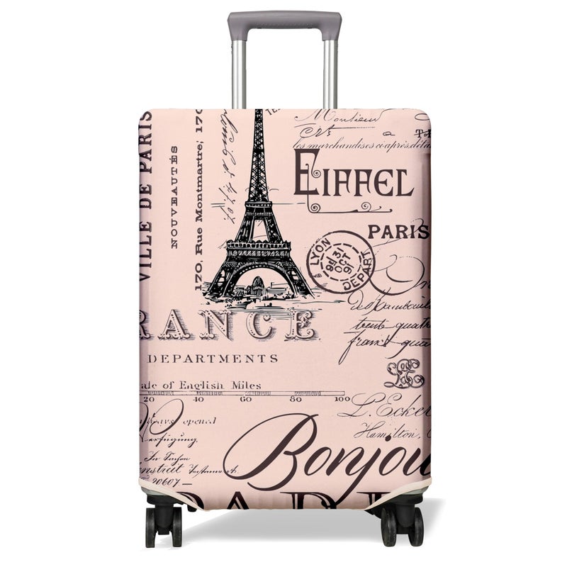 PtRug Travel Luggage Cover Suitcase Protector Fits 1832 Inch Wheel Covers PatternedTravel Related Items Flower Luggage Protector Elastic M - Image 2