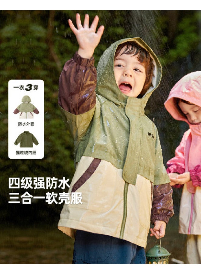 Doodle Home kids' Waterproof Windbreaker - Autumn Outdoor Jacket For Boys & Girls, Softshell Camping Coat - Image 1