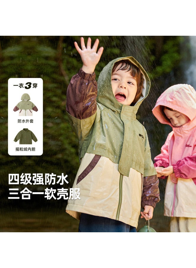 Doodle Home kids' Waterproof Windbreaker - Autumn Outdoor Jacket For Boys & Girls, Softshell Camping Coat - Image 2