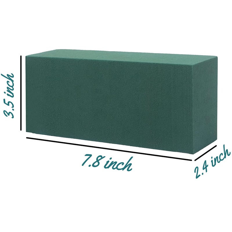FLOFARE Pack of 8, Dry and Wet Floral Foam Blocks for Fresh and Artificial Flowers, Each (7.8â€ L x 3.5â€ W x 2.4â€ H), for Wedding, Birthdays, Home, Office and Garden Decorations - Image 2