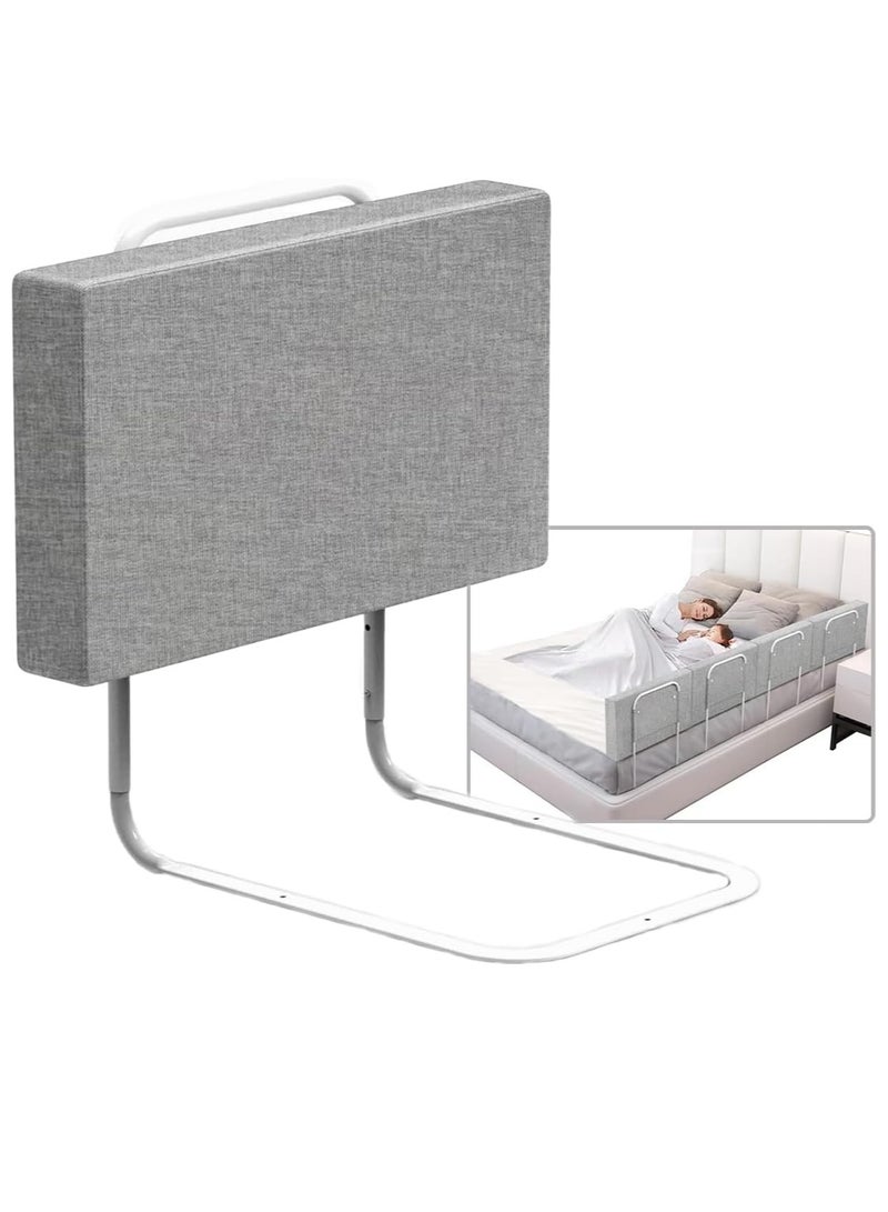 Bed Rail for Toddlers Baby Bed Rails Guard with Reinforced Screw Safety System Composable Kids Bedrail Guard Assist Rail for All Size Mattress (Grey/ 50cmx28cm)  - Image 1