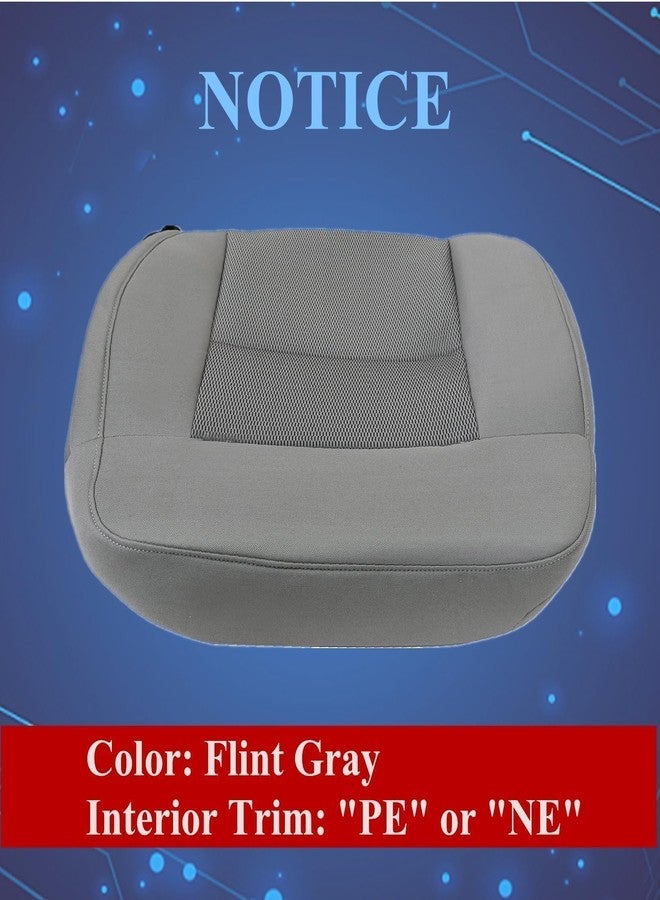 NLQR Driver Side Bottom Seat Cover Replacement Cloth Gray Compatible with Ford F150 2004 2005 2006 - Image 5