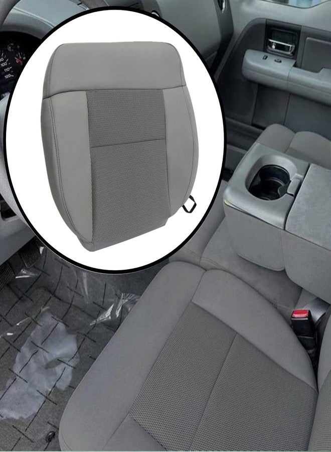 NLQR Driver Side Bottom Seat Cover Replacement Cloth Gray Compatible with Ford F150 2004 2005 2006 - Image 4