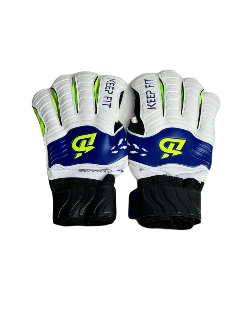 QSHOP QSHOP®Ultimate Premium Youth Goalkeeper Gloves, Soccer Goalie Gloves with Strong Palm Grip for Toughest Attacks and Savings with Double Wrist and Spine Protection for Fingers - Image 1