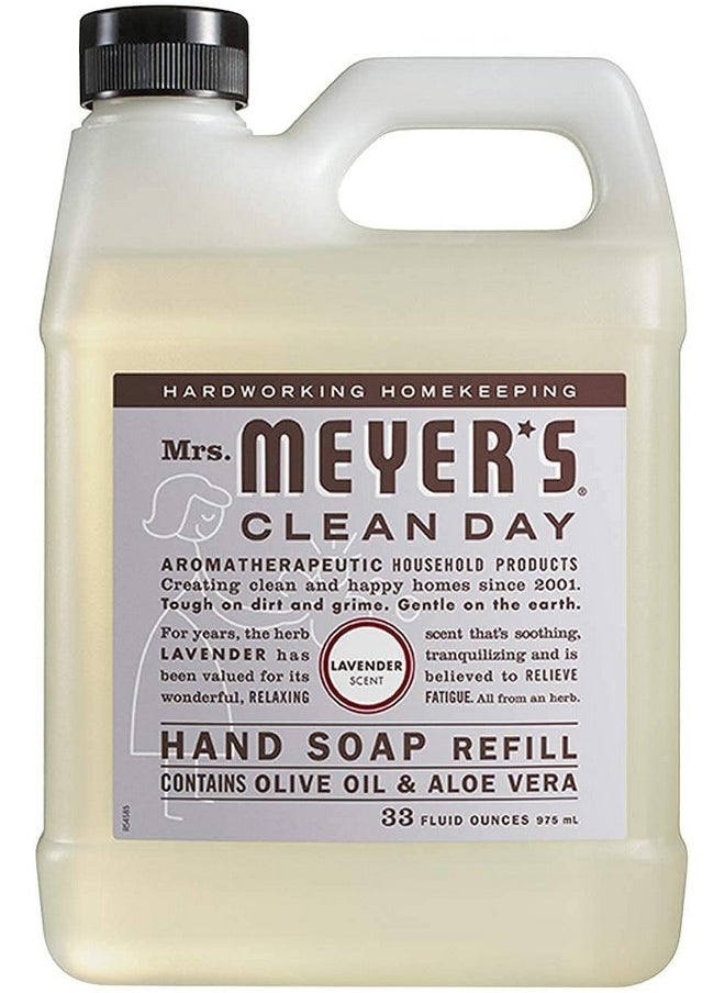 Mrs. Meyer's Clean Day Liquid Hand Soap Refill Scent Variety Pack (Lemon Verbena + Lavender + Basil)  - Image 2