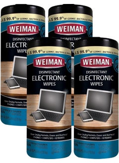 Weiman Weiman Electronic Screen Cleaner Wipes - 4 Pack Clean Your Laptop, Computer, TV, and All Electronic Equipment - Electronic Wipes - 30 Count 