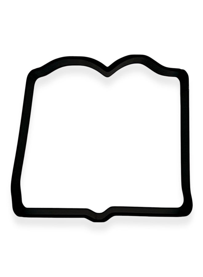 Bundle of Fun قطاعة بسكويت على شكل كتاب مفتوح بتصميم سهل الضغط (4 بوصات) - Image 1