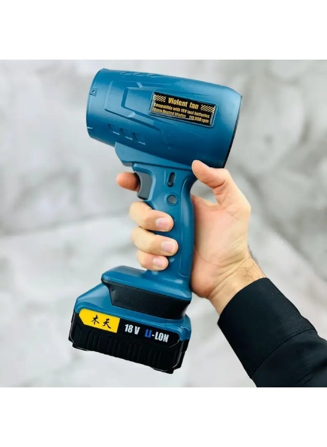 Macon High-Speed Cordless Handheld Blower & Air Duster, 70mm Ducted Fan (18V Li-Ion Compatible), Multi-Use Electric Fan - Image 5