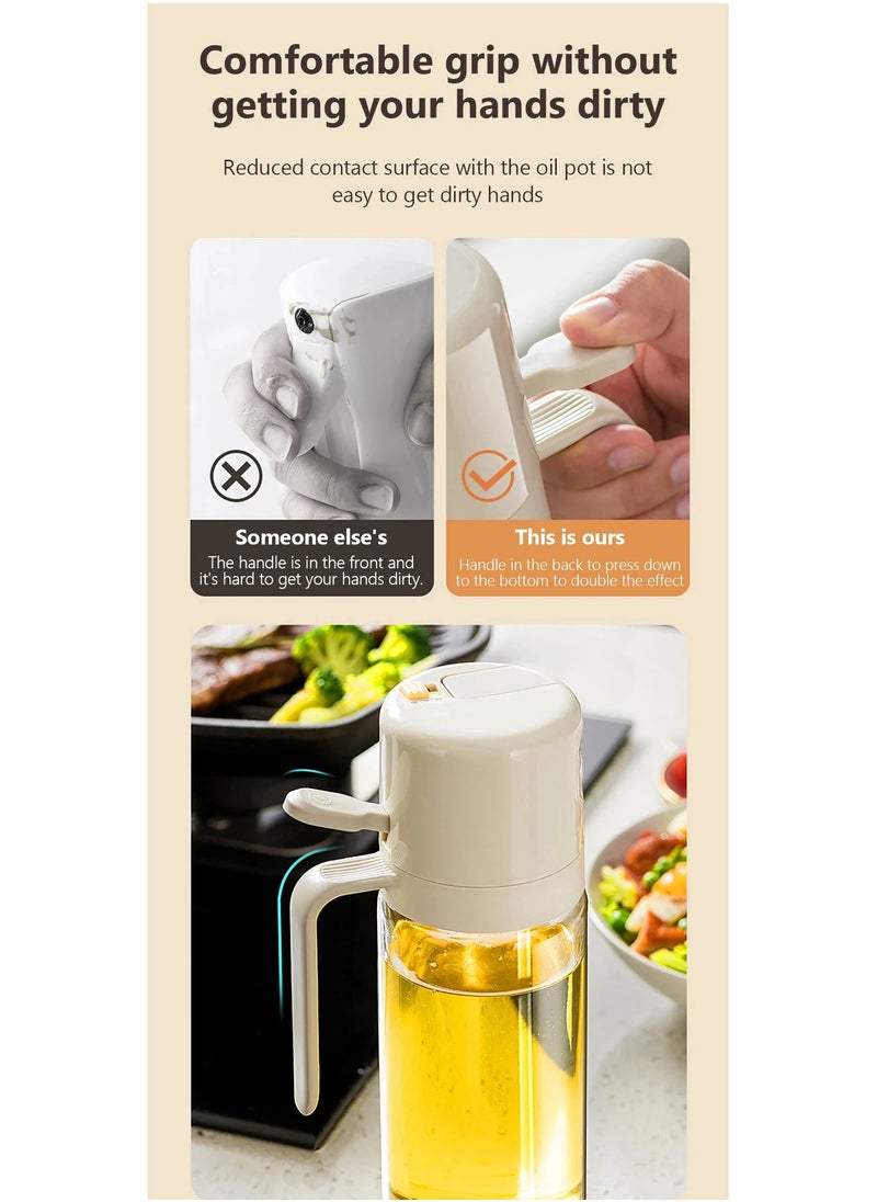 Generic - 550ML Upgrade Oil Spray Bottle For Cooking BBQ Glass Oil Bottle 2 in 1 Oil Dispensers Olive Oil Sprayer Mister Kitchen Gadgets - Image 1