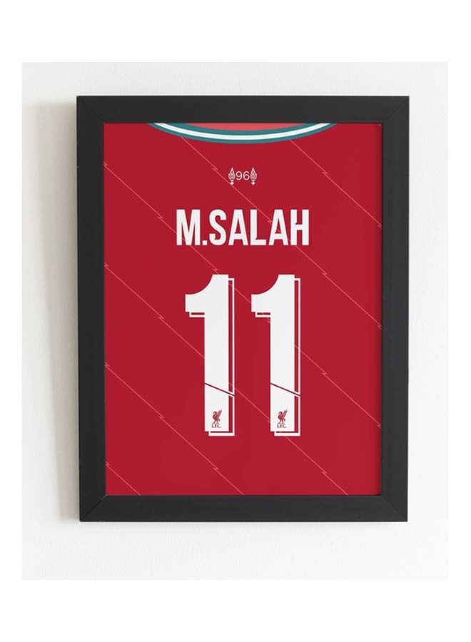 Boomah Accessories Mo Salah Liverpool Fc Shirt Poster With Frame 50x40 cm 
