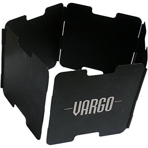 Vargo Aluminum Windscreen (Black) for Backpacking and Camping Stoves - Image 1