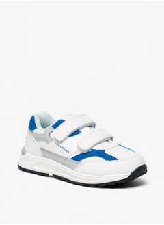 Boys' Colourblock Sports Shoes With Hook And Loop Closure