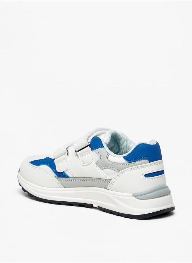 Lee Cooper - Boys' Colourblock Sports Shoes With Hook And Loop Closure - Image 1