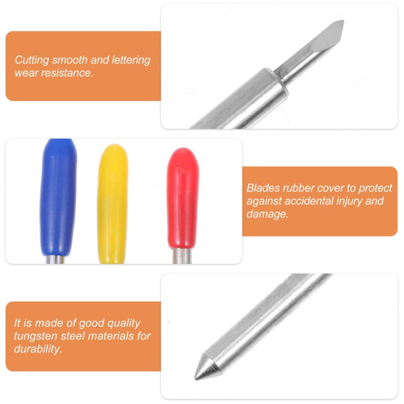 Tungsten Steel Vinyl Cutter Blades Set Replacement for Computer Cutting Machines - Image 4