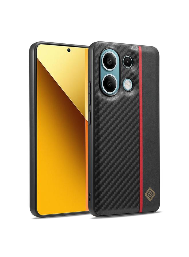 The Bros Case For Xiaomi Redmi Note 13 4G 3 in 1 Carbon Fiber Texture Shockproof Phone Case