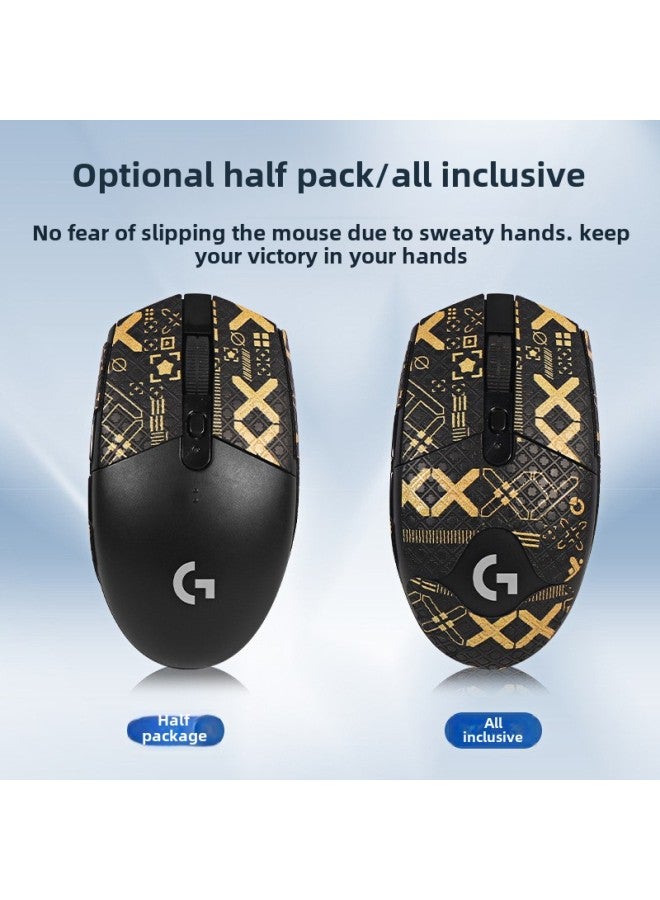 For Logitech G304 Anti-slip Sticker G304 Mouse Sticker GPRO Sticker Anti-sweat Sticker Printing Film Teflon Foot Pad-Color:【g304】dark Gray Suede Mouse Sticker [all Inclusive, Free Cleaning Cotton] - Image 5