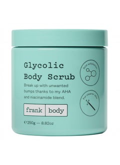 Frank Body Glycolic Body Scrub | Vegan, Cruelty Free, Exfoliating Body Scrub | Helps to Fight Breakouts and Soothes Skin & Marks with AHA, Pumice, Witch Hazel, and Niacinamide | 8.82 oz / 250 g - pzsku/Z76B88C3EABFF820641BAZ/45/_/1728309211/f4aab780-59d9-4dc5-97cc-68f3a64bef99