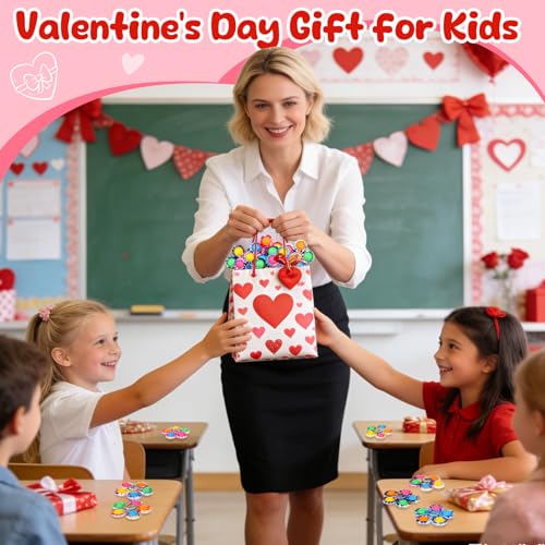 Gigilli 12 Pcs Pop Fidget Spinner Bulk Easter Basket Stuffers for Kids 48 Treasure Box Toys for Classroom Prizes ADHD Mini Sensory Fidget Toys for Kids Adults Goodie Bags Stuffers - Image 5