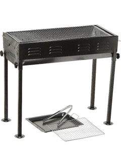 GO2CAMPS GO2CAMPS Portable BBQ Grill with Stand and Mesh Rack | Japanese Barbeque Grill with Long Legs | Charcoal Grill for Outdoor Camping, Trip, Picnic, Garden, Beach, Party, Event and Outing  - Image 1