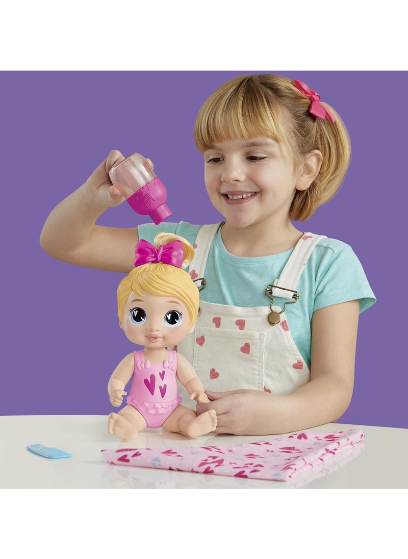 Hasbro Toys - Baby Alive Shampoo Snuggle Harper Hugs Blonde Hair 11 Inch Water Baby Doll Playset - Image 1