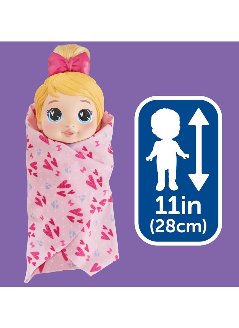 Hasbro Toys - Baby Alive Shampoo Snuggle Harper Hugs Blonde Hair 11 Inch Water Baby Doll Playset - Image 1