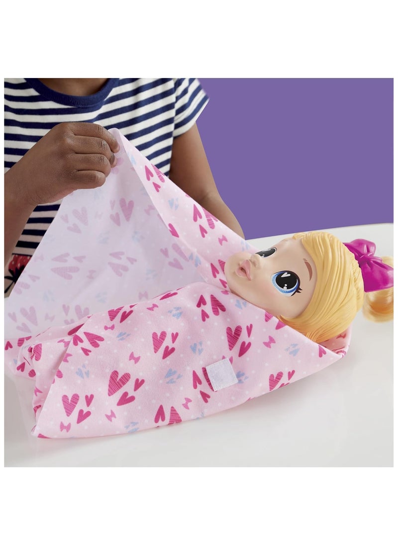 Hasbro Toys - Baby Alive Shampoo Snuggle Harper Hugs Blonde Hair 11 Inch Water Baby Doll Playset - Image 1