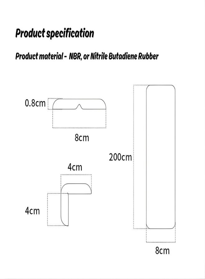 SWILAK Baby Safety Furniture Edge Protector Roll Cute Bear Design, Thick Foam Anti-Collision Strip with Easy Self Adhesive Installation, Flexible Desk Corner Guard for Kids Protection(Cream) - Image 2