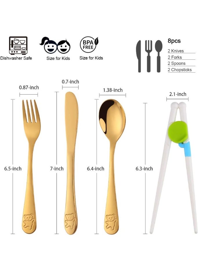 Poylim Children Cutlery Set Gold - Image 3