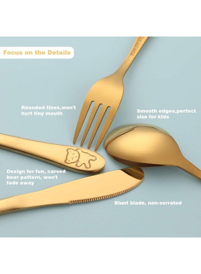Poylim Children Cutlery Set Gold - Image 2