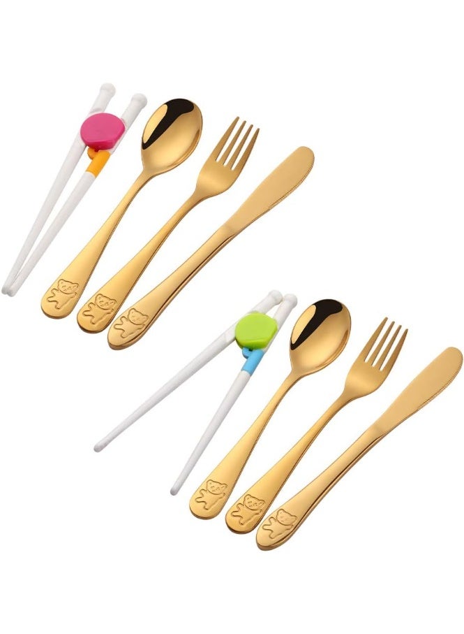 Poylim Children Cutlery Set Gold - Image 1