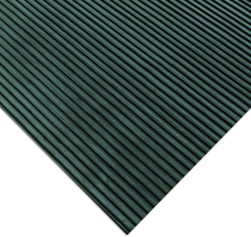 Rubber-Cal 03_167_W_RC_20 حصائر مطاطية غير قابلة للانزلاق للاستخدام الخارجي، بسماكة 0.13 بوصة × 3 أقدام × 20 قدم، باللون الأسود - Image 2